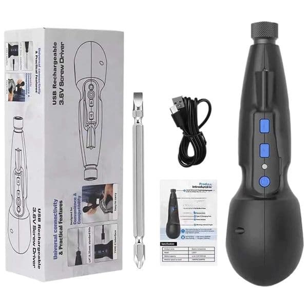 36V Cordless Screwdriver Set Electric Screwdriver Rechargeable Power Screwdriver Electric Ball Grip Screwdriver 3Nm/10Nm X251203