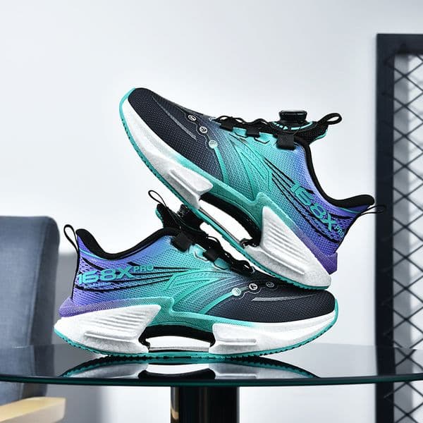 Trendy Versatile All-Scene Style! 2025 Men's Mesh Popcorn Running Shoes Anti-Slip Soft Sole Breathable Shock-Absorbing Wear-Resistant Casual Sports Shoes