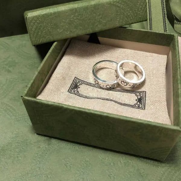 Designer Band Rings Classic Letter Heart Charm Rings Silver Plated Skull Flower Rings for Women Mens Party Punk Fashion Jewelry Love Gift
