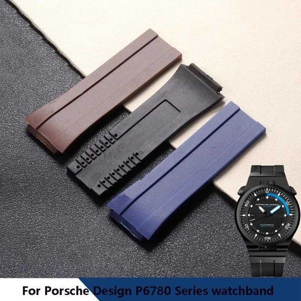 Mens Rubber Soft Strap For P6780 Series Watchband Wens Silicone Sports Waterproof Bracelet Watch Accessories C251203