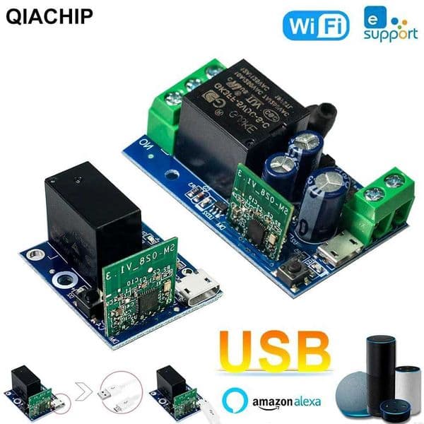 EweLink Mini WiFi Smart Switch Wireless Remote Control Relay DC 5V 12V 24V 48V 10A Timing Voice Control For Alexa Googole Home X251203
