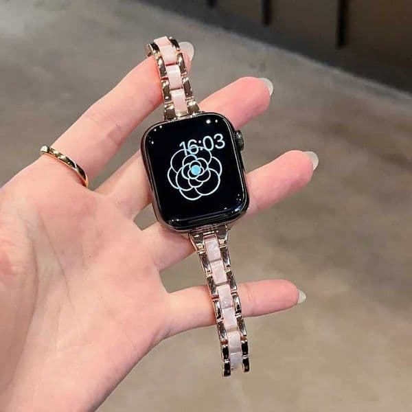 Women Stainless Steel Band for Apple Watch Strap 44mm 45 46 42 41 40 38 49mm Metal Bracelet Iwatch Series Ultra 10 9 8 7 6 Se 5 Z251203