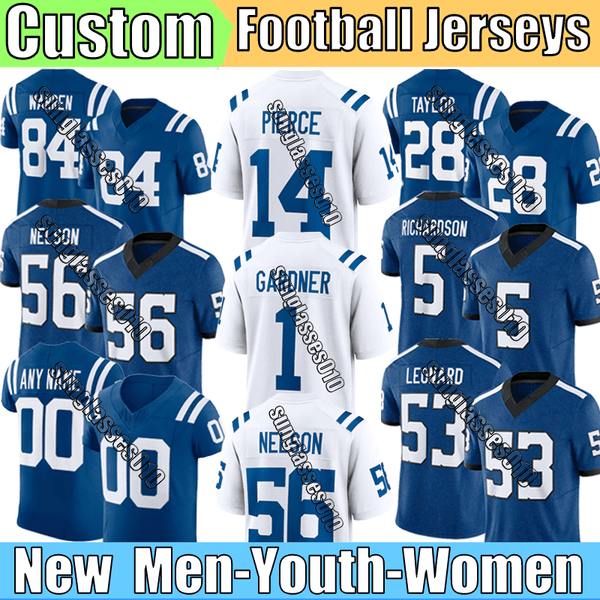 #5 Richardson Indiana ColtsS Jersey ColtsJersey Mitchell Franklin Pittman Jr Taylor Football Jerseys Warren Giddens Downs Latu Jones Jerseys