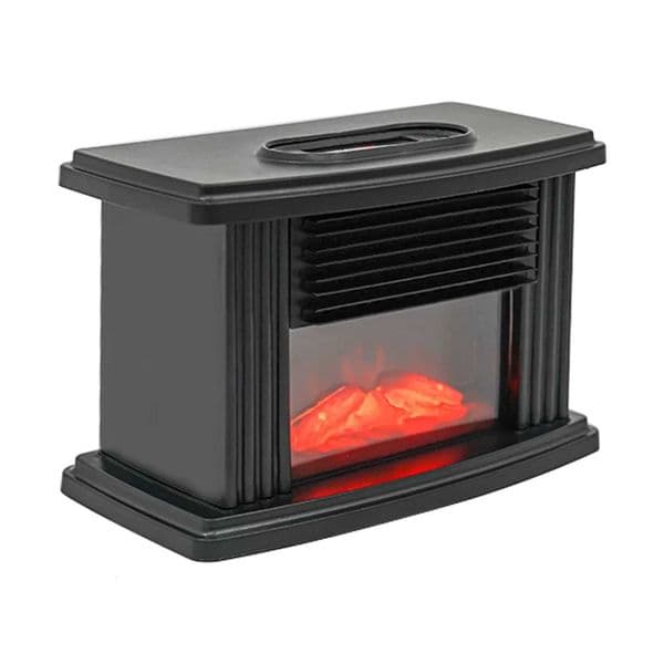Electric Fireplace Heater Stove 1000W w/ 3D Carbon Fire TechnologyPractical Display Temperature Timer and Speed X251203