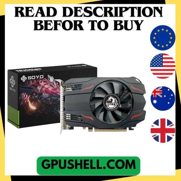 USED SOYO AMD Radeon RX550 4GB GPU GDDR5 14nm For Desktop PC Games Video RX560 Graphics Card 128bit RX 550 Computer Components