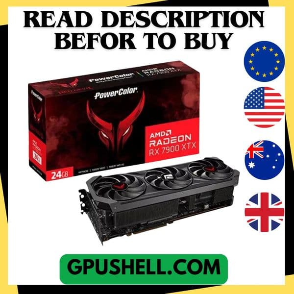used PowerColor Radeon RX 6800 XT 16GB Red Dragon GDDR6 Video Graphics Card GPU