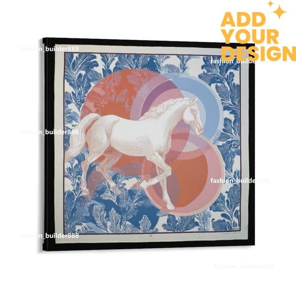 Custom Bathroom Decorative Wall Designer H Theme Canvas Painting Modern Horse Luxury Artwork Framed Art Piece Home Bedroom Decor 20x20 Inches H12