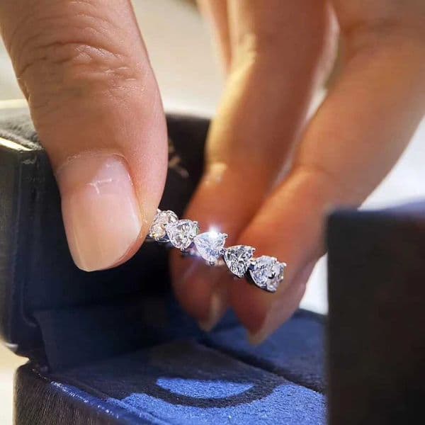 925 Silver New Promise Rings for Women Dazzling Cubic Zircon Graceful Accessories Party Fine Girl Gift Trendy Jewelry WholesaleXJ251202