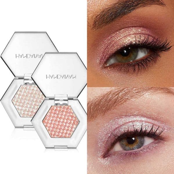HANDAIYAN 5 Colors Pearlescent Eyeshadow Chameleon Fine Glitter Eyeshadow Long-lasting Hexagonal Mashed Potato EyeshadowXJ251203