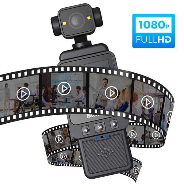1080P WiFi Sports Wearable Camera Travel Bicycle Driver Recorder Pocket Camera for Motorcycle and Vlogging Y251203