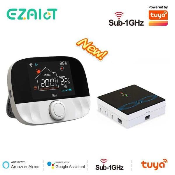 Smart RF Wireless Thermostat WiFi Tuya Gas Boiler Heating Temperature Remote Controller Receiver Programmable Thermoregulator X251203