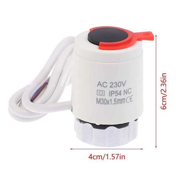 Heating Electric Heating Home Expansion Valve 230V NC Valve N58A IP54 Electric Thermal Actuator Radiator For Manifold Underfloor X251203