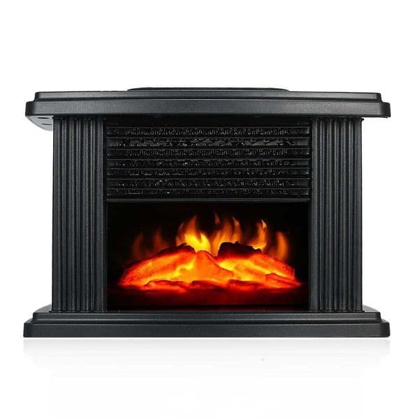 E2 Mini Electric Fireplace Tabletop Lamp Portable Heater Room Heater Space Heater Flame Night Light Heater Small Mini Fireplace X251203