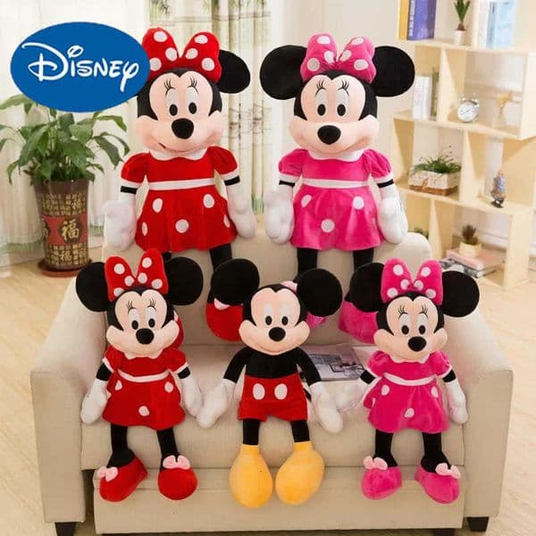 Disney 30-35cm Mickey Mouse Plush Toys Kawaii Anime Mickey Minnie Stuffed Plush Models Decoration Dolls for Kids Birthday Gift H251203