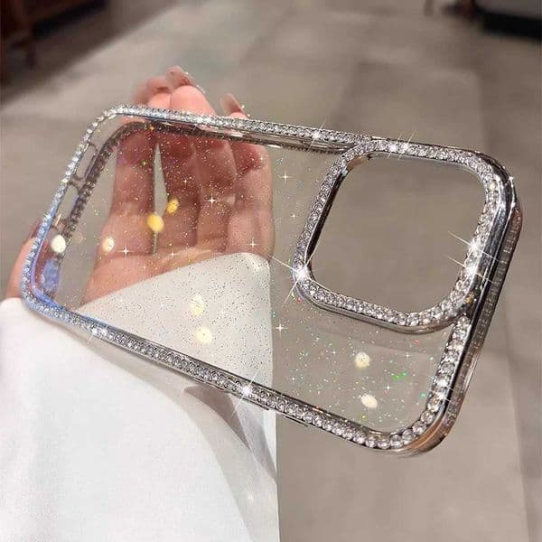 Bling Glitter Clear Phone Case For S25 Ultra S24 FE Case A56 5g A16 A55 A17 A26 A07 A36 S23 Ultra Shockproof Soft Cover M251203