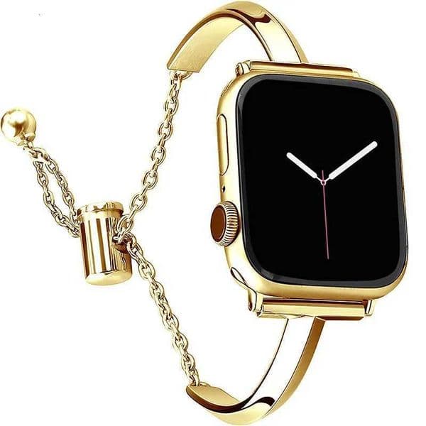 Apple Watch Series Womens Metal Strap T-shaped Thin IWatch 910 Universal Bracelet Steel Bracelet IWatch Ultra 49mm44 40 42 38mm Z251203