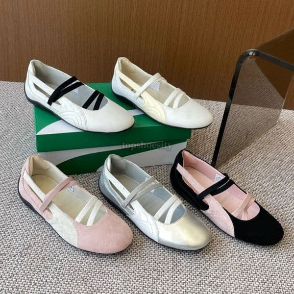 Ballet Flats designer shoes Paris designer Black Shoes Women Spring Quilted Genuine Leather Slip on Ballerina sneakers Ladies loafers Dress Shoes