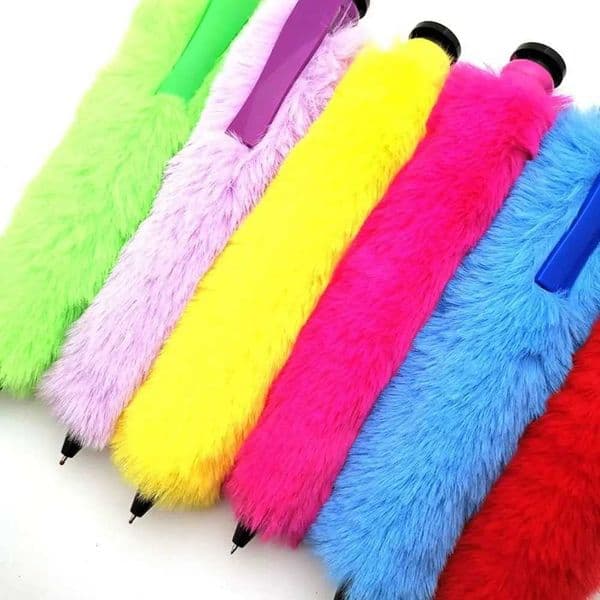 New Plush Big Ballpoint Pen Large Fun Gift Oversize Writting Pen Creative Plastic Huge Neutral Pen Stationery Z251204