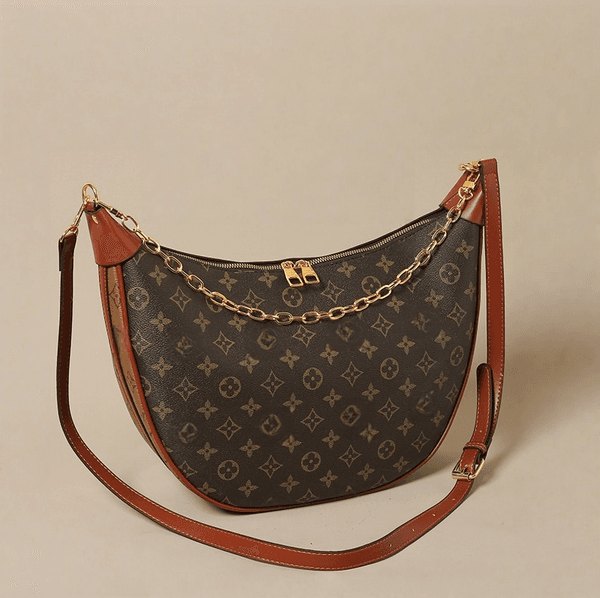 Loop Croissant bag shoulder hobo designer Purse Cosmetic half-moon baguette underarm Handbag crossbody Metal Chain Collection Women