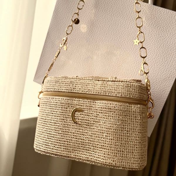 Designer Designer Storage Women Lady DIY Shoulder Bag With Gold Chain Classic Cosmetic Beauty Pouch Makeup Organizer art VIP Gift Box Free Shipping