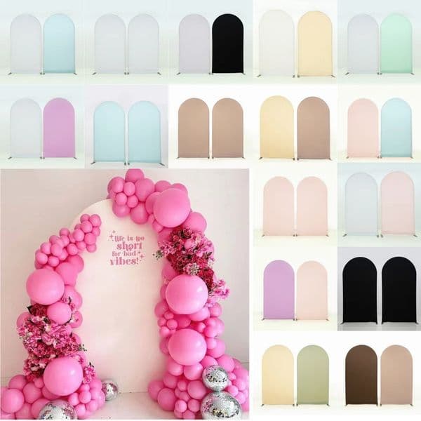 Colorful Arch Backdrop Cover Fabric for Spandex Fitted Stand Birthday Wedding Parties Diverse Colors Easy to Match 251204