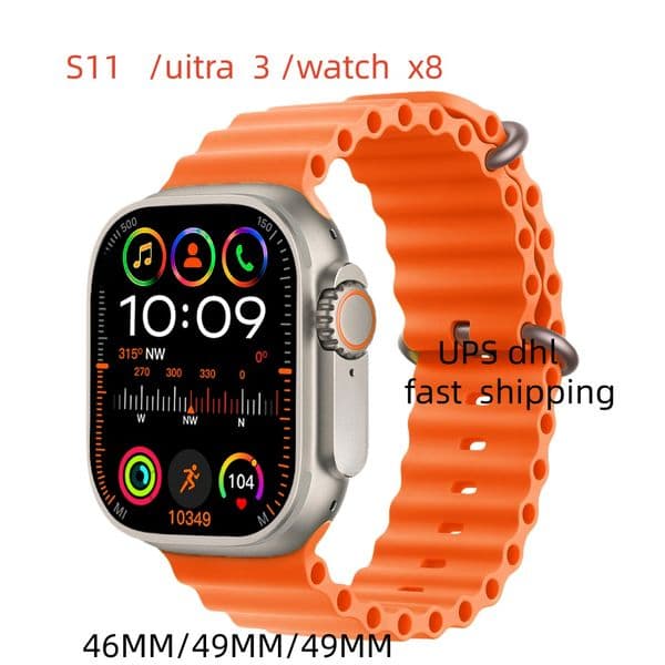For Smart Watch Same style x8 watch Ultra 3 Men's Watch Series 11 watch X8 UITRA Touch Screen iWatch Sport Watch Wireless Charging With 49mm 45mm Strap