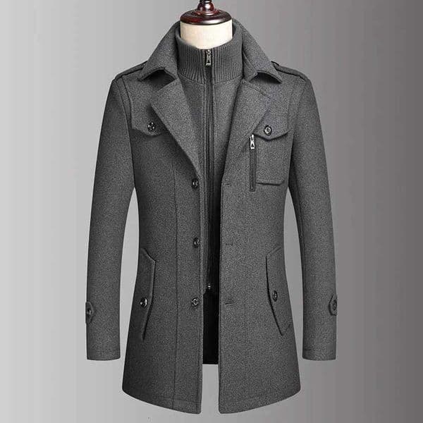 2025 Eur High-quality double-neck middle-aged mens wool coat European-sized fashionable cool and casual wool mens coatXJ251204