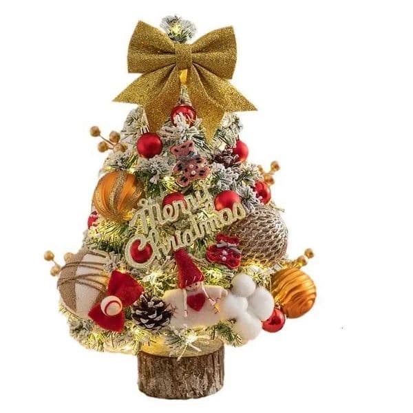 45/60cm he simation Christmas tree Christmas desktop ornaments Christmas tree desktop ornaments mini decoration H251204