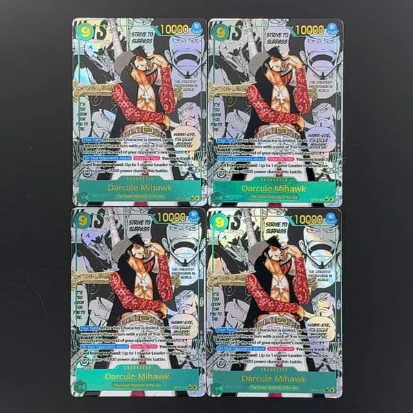 Piece English character card Mihawk manga OP14-119 Textured Foil Card Collectible Cards L251204DLQ0