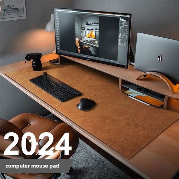 wwRetro Mousepad Mouse Pad Large Waterproof Non-slip PU Suede Desk Mat Computer Keyboard Desk Pad Mouse Mats Gaming Accessories 251121