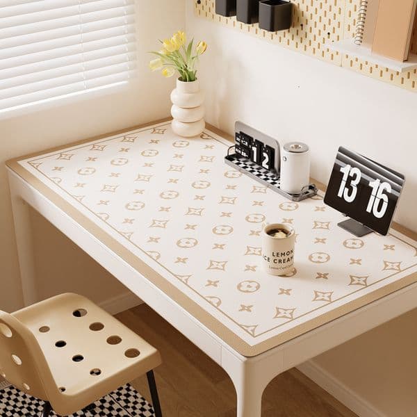 Student Children's Study Desk Mat Light Luxury Feel Writing Desk Tablecloth Ins Style Waterproof Desktop Protector