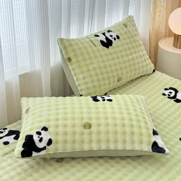 Warm Thick Pillowcase for Winter Fleece Pluffy Pillow Cover Cartoon Design Pillowcase Cover for Beds 251128