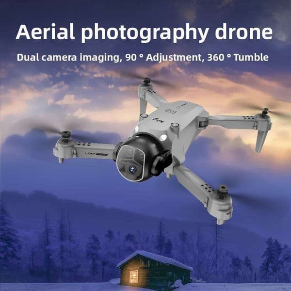Drones New E4 Drone HD Aerial Photography Dual Camera Optical Flow VR Image Transmission Foldable Remote Control Aircraft Quadcopter Drone toy