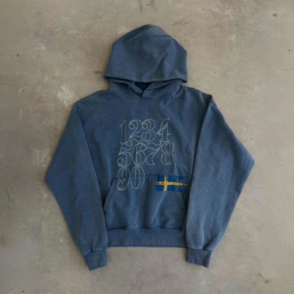 Y2K Retro Sweatshirt Printed Pattern Number Sweden Flag Hoodie Men Women Trendy Harajuku Hip Hop Gothic Oversized Streetwear 251204