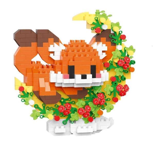 DIY Educational Pet Building Blocks Set Micro Mini Building Blocks Cat Dog Raccoon Panda Figures Safe Creative Toy for Children W251204
