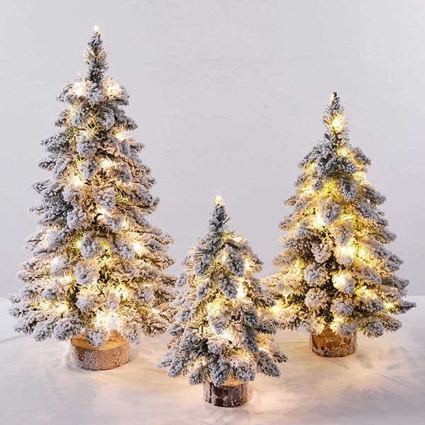 Christmas Tree Tabletop Figurine Boost Happy Christmas Atmosphere Decor for Family Friend Neighbor Gift H251204