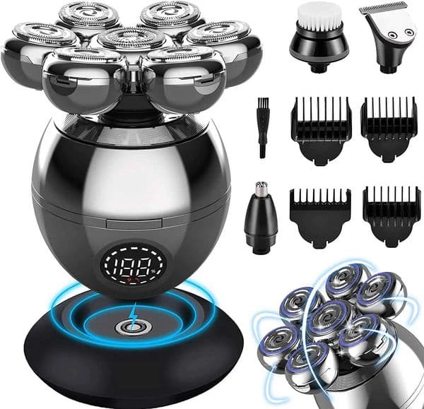 Electric Shaver 7D Floating Cutter Base Charging Portable Men Beard Trimmer Clipper Skl Shaver Waterproof Shaving Y251203