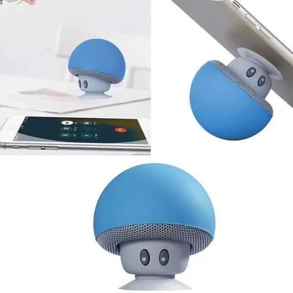 Mini Speakers Wireless Mushro Design Portable Speaker Small Stereo Waterproof Suction Cup Phone Holder C251204