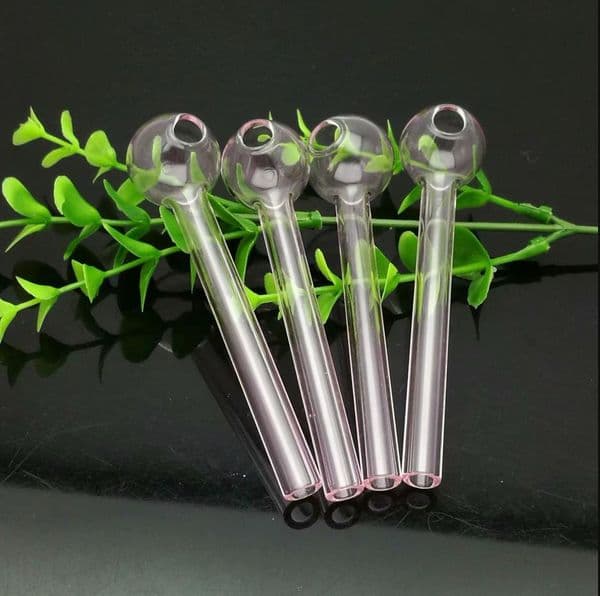 20 styles New Glass Smoking pipes hookah Oil Burner Pipes Smokings Pink thick 14cm glass straight pot