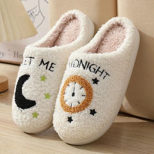 YNPO Cartoon Fluffy Platform Slippers Women 2025 Winter Plush Warm Cotton Shoes Woman Comfort Non Slip Unisex Home Slippers 251201