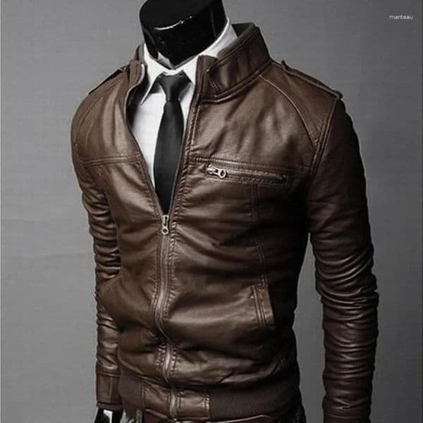 Men's Jackets MRMT 2025 Brand Motorcycle Leather Jacket Slim Men Outer Wear Clothing For Male Garment Man