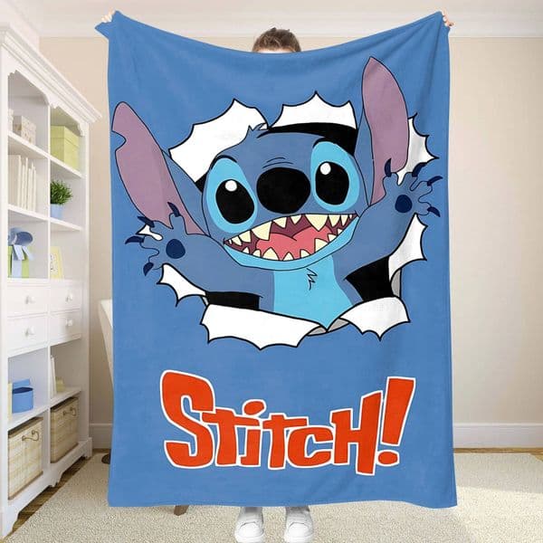 Disney custom Baby Blanket Stitch Double Bed Blankets and Throws Summer Comforter Bedspread the Anime Home Decoration Cooling Sofa Bedspreads
