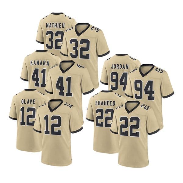 41 Kamara 12 Olave Premium Rugby Enthusiasts Football Jerseys