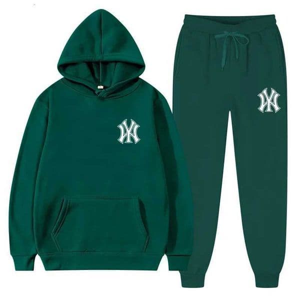 Mens casual running and fitness sets hooded sweatshirts and running pants autumn and winter X251205