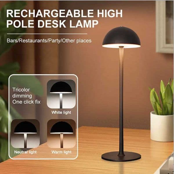 Wireless Top Touch LED Table Lamps Rechargeable with USB Charging Dimming Three-color Night Lights Bedroom Bar Decor Desk Lamp Z251205