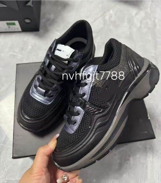 Designer Sneakers Shoes Leather Sport Runner Lace Up Running shoes Shoe Calfskin Nylon Reflective New Fabric Suede Effect Sneakers Tennis Shoes size 35-42