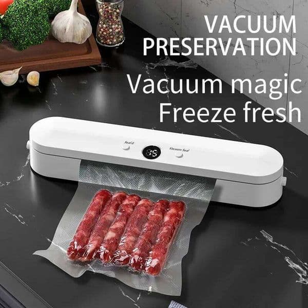 Household 1Pc Small Foodstuff Automatic Fresh Sealing Wet & Dry Vacuum Plastic Sealer