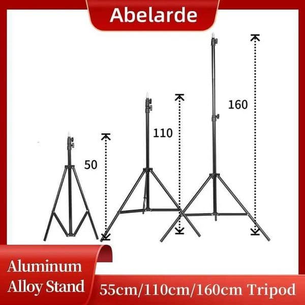 55cm/110cm/160cm Live Broadcast Tripod Stand Landing Type Camera Anchor Selfie Light Frame Aluminum Alloy Metal Holder M251205
