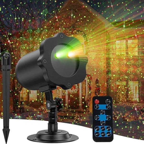 Outdoor Laser Projector Lights IP65 Waterproof LED Christmas Lamps With Remote Control for Christmas Party New Year Holiday X251205