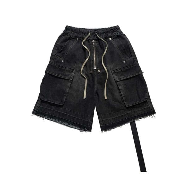 Owen Seak Men Casual Jeans Short Cotton Harem Gothic Style Mens Clothing Sweatpants Summer Women Loose Black Shorts X251205